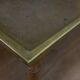 Oak and brass dining table Banque de France 1900