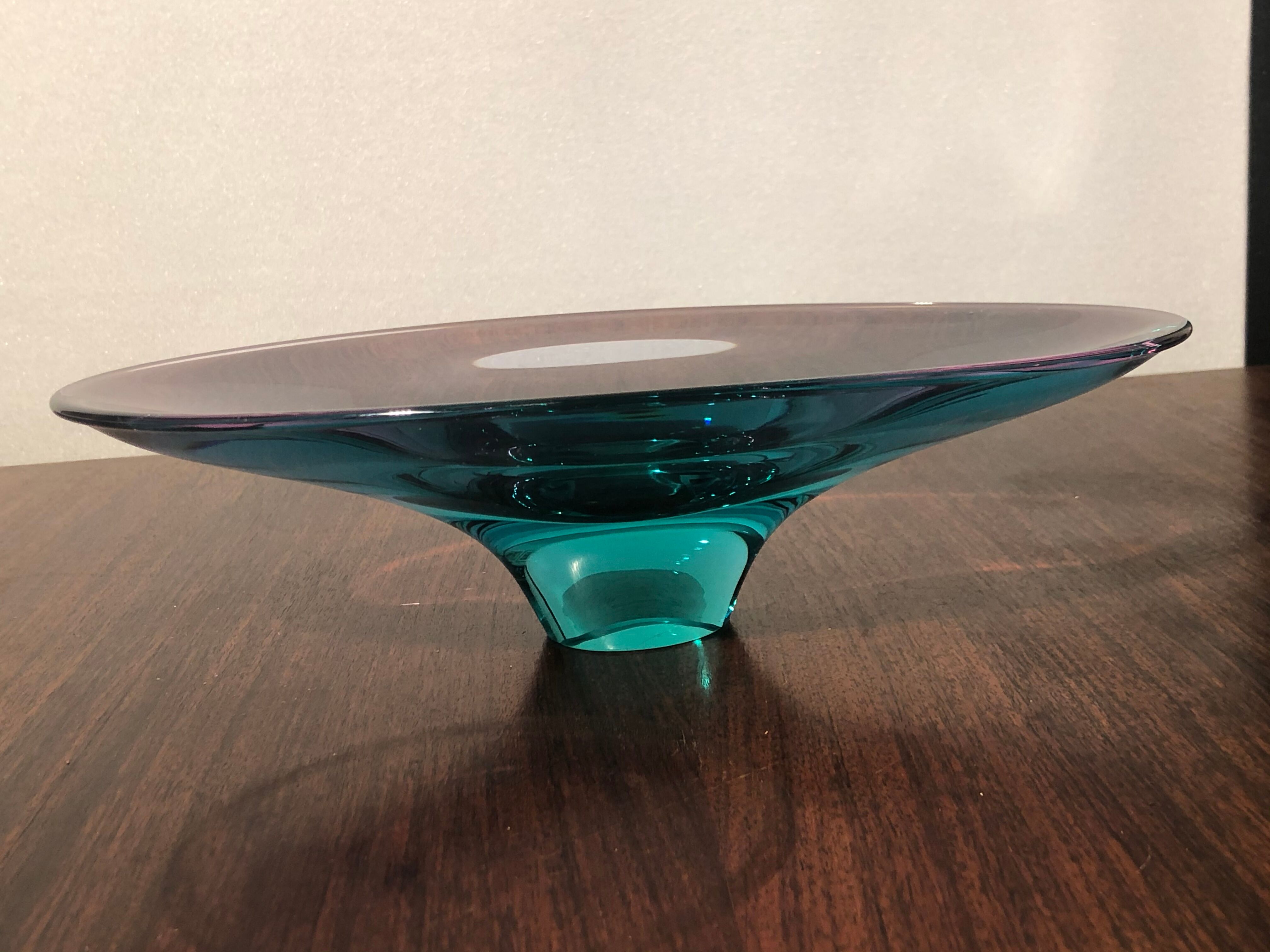 Murano free-form glass cup from the 1950s