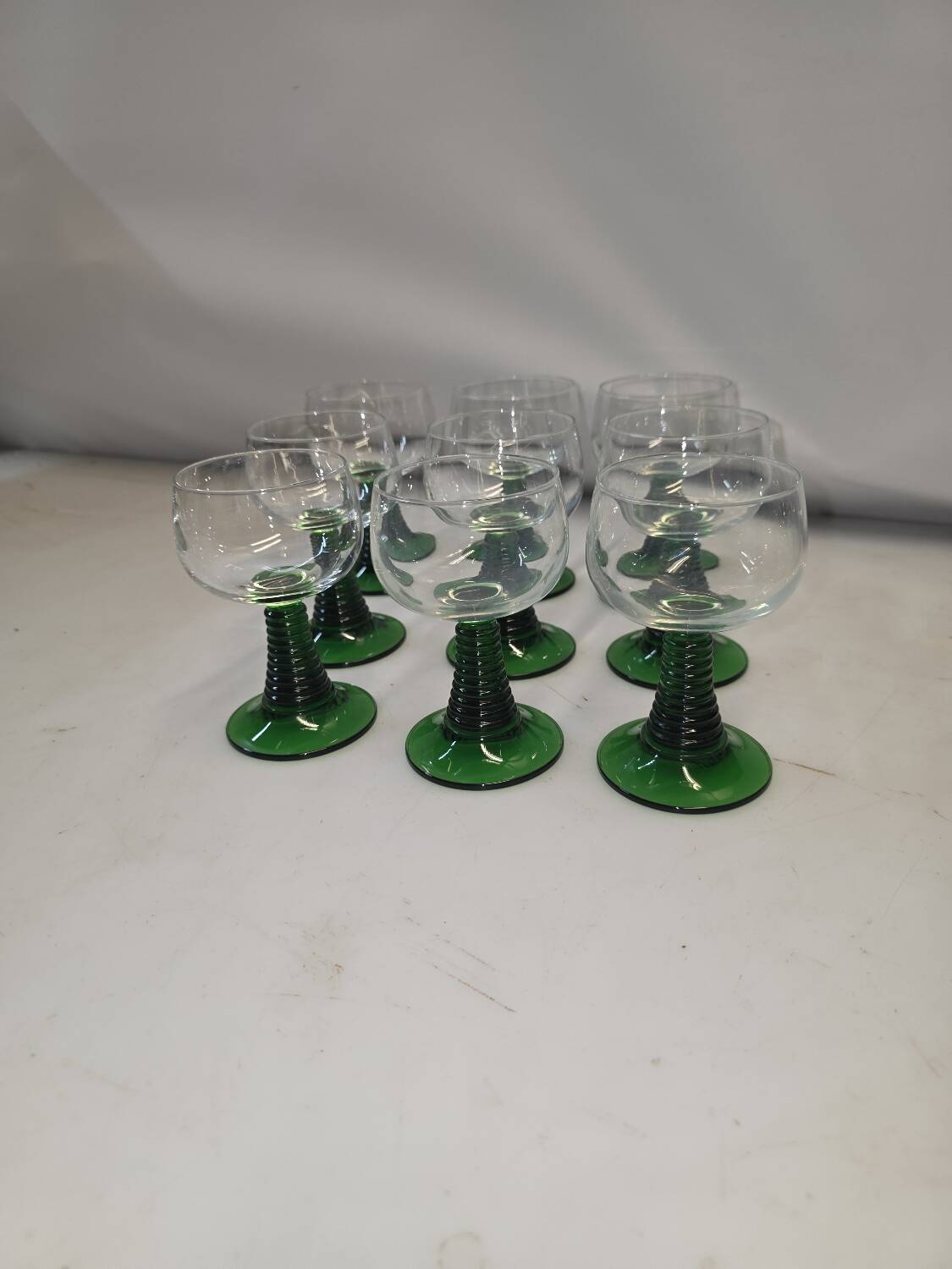 9 Alsace wine glasses from the 70s