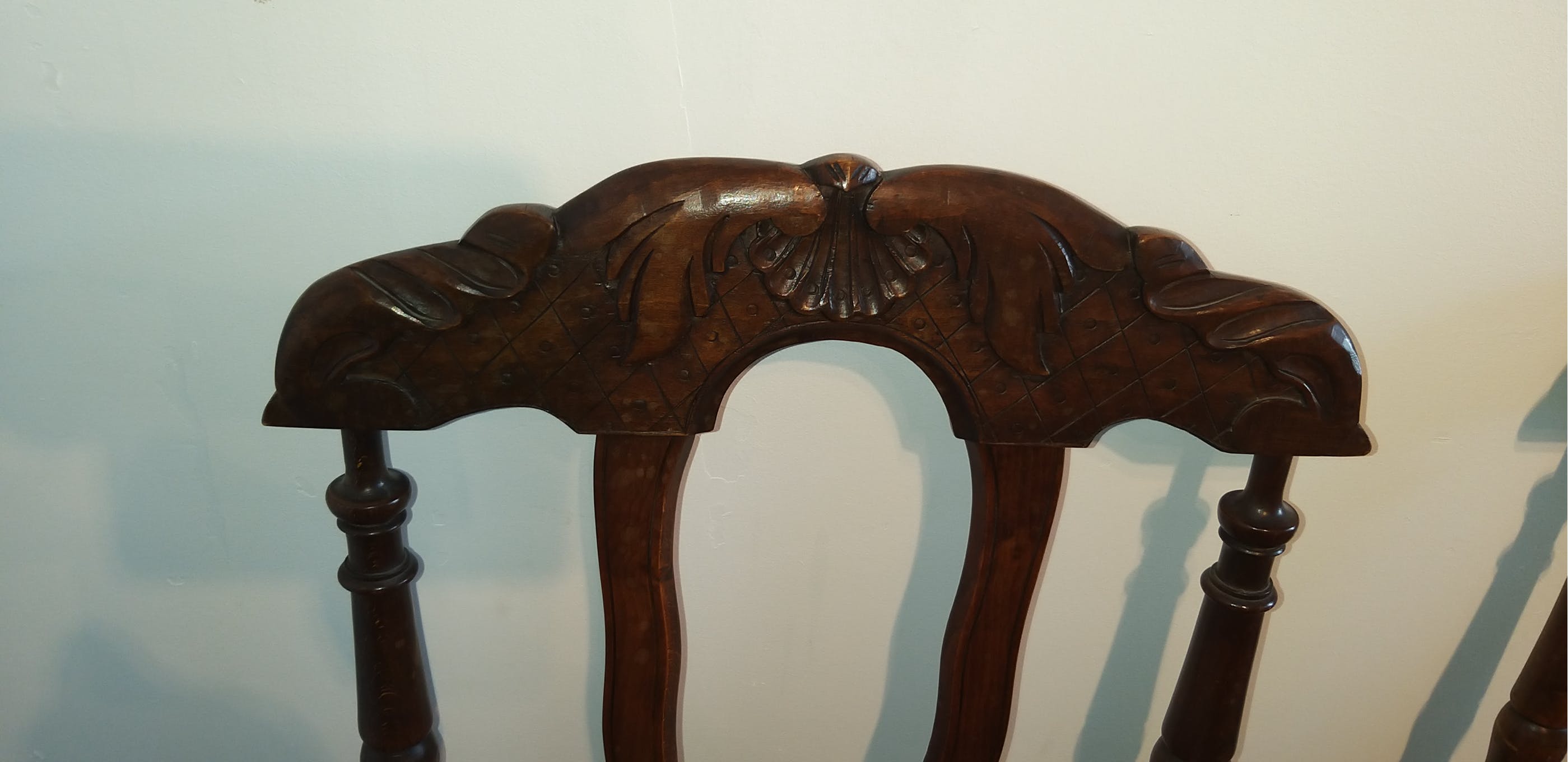 Pair of provençal walnut armchairs