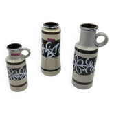 Vintage trio of vases Amsterdam by Scheurich - West Germany