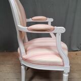 Louis XVI style medallion armchair