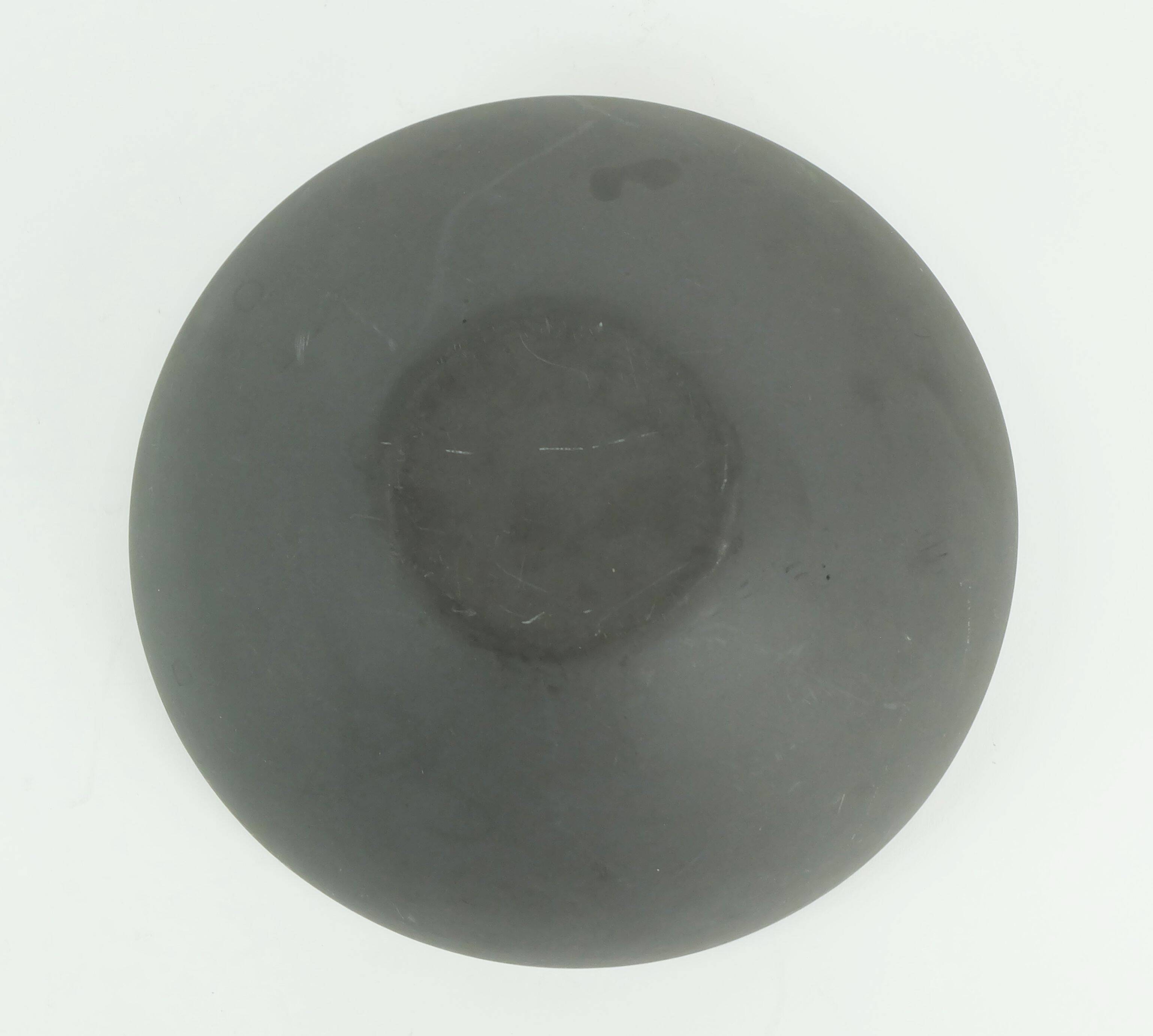 Vintage danish krenit bowl herbert krenchel yellow enamel torben orskov 50s