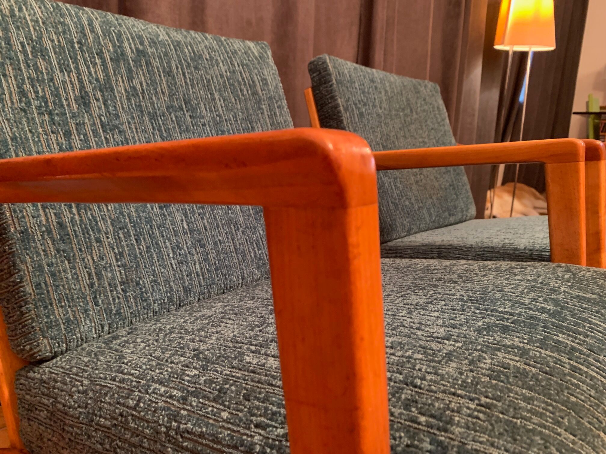 A pair of Wilhelm Knoll, Knoll Antimott armchairs, 1960s.