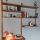 Rival Scandinavian shelves & wall secretary by Kjell Riise, 1960s