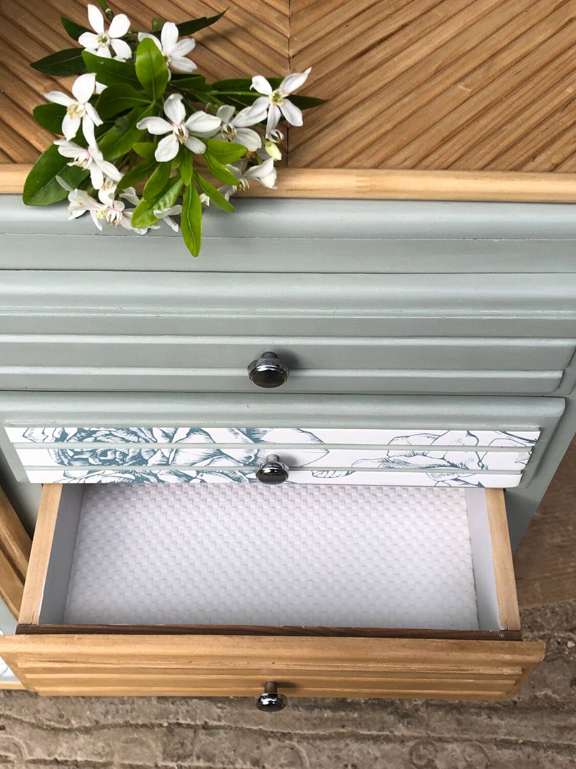 Vintage asymmetrical wardrobe