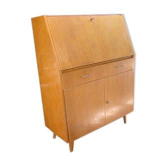 Old oak vintage writing desk 60