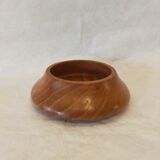 Empty turned wooden pocket