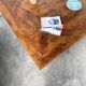 1940 marquetry oak coffee table