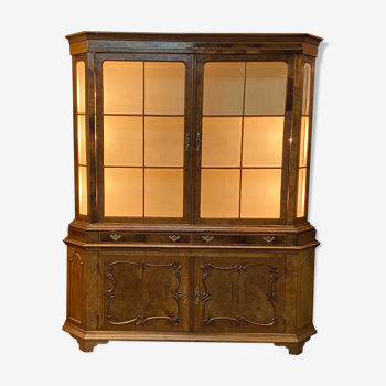 Large old wooden showcase