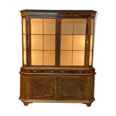 Large old wooden showcase