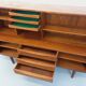 Enfilade mi-haute scandinave vintage Ib Kofod-Larsen pour Faarup en teck