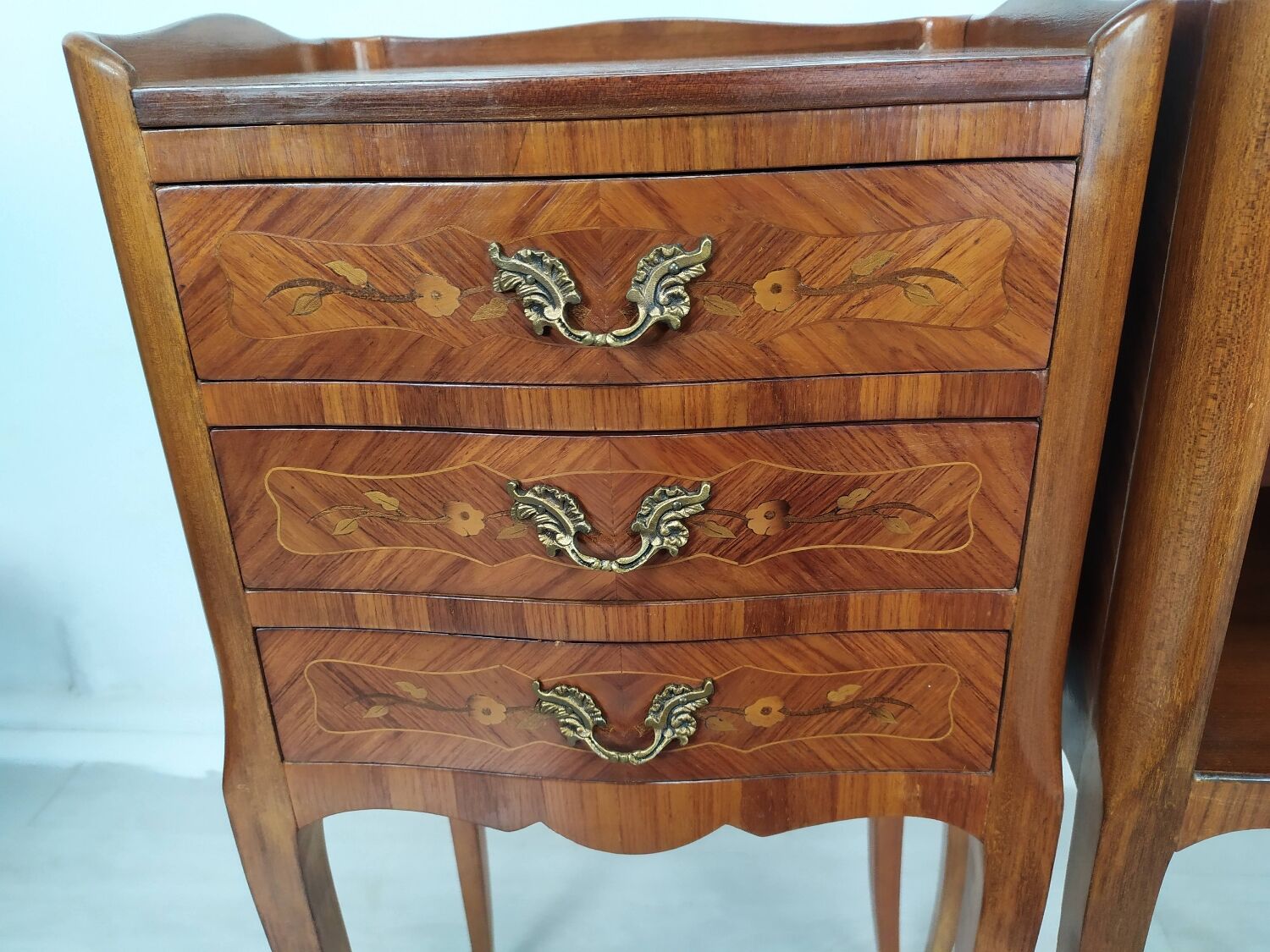 Pair of Louis XV style bedside tables