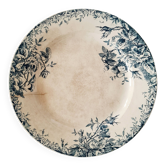 Antique hollow dish / deep plate in earthenware - "Floreal" model