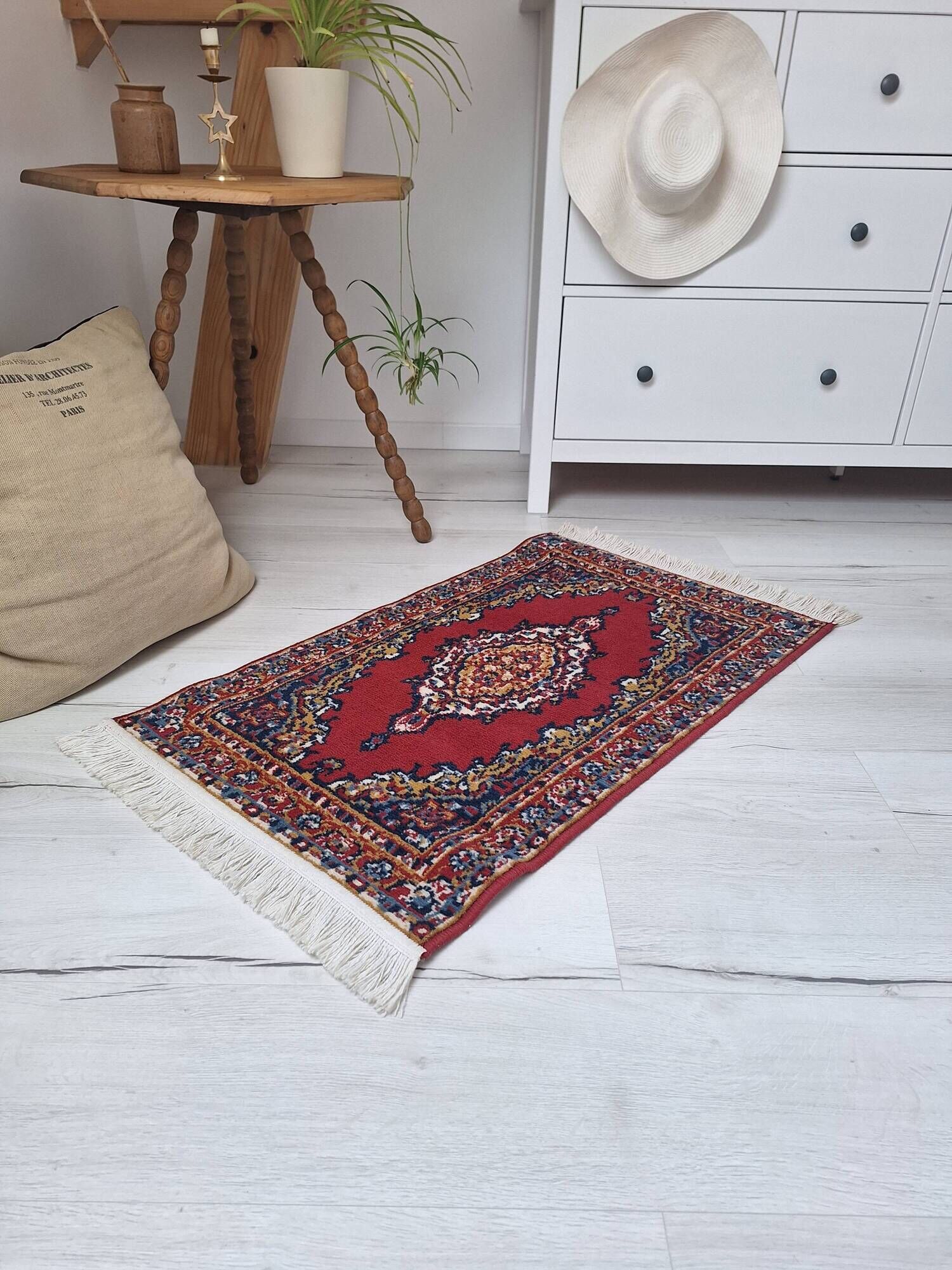 Red Persian carpet