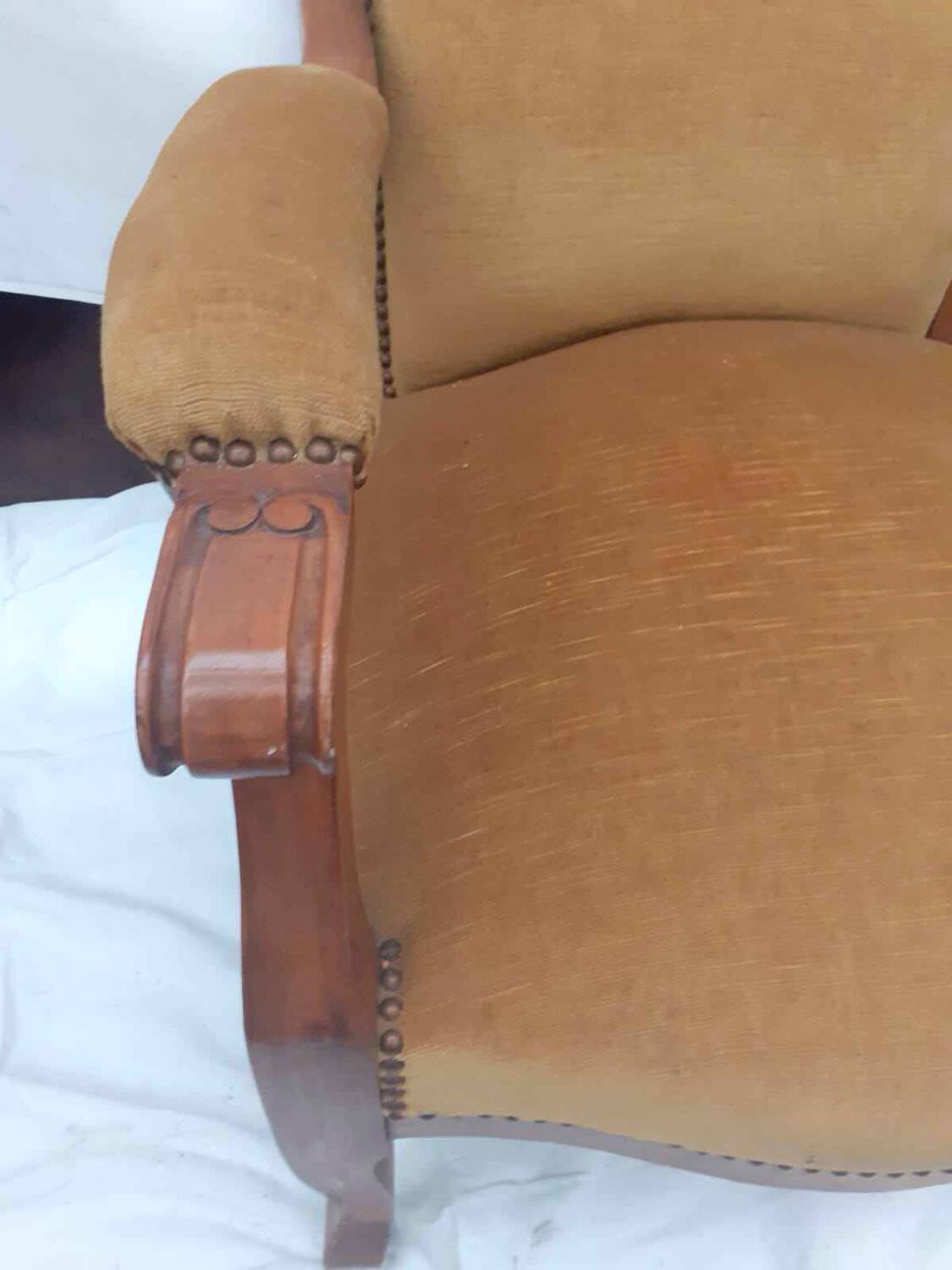 Louis XV style Voltaire armchair