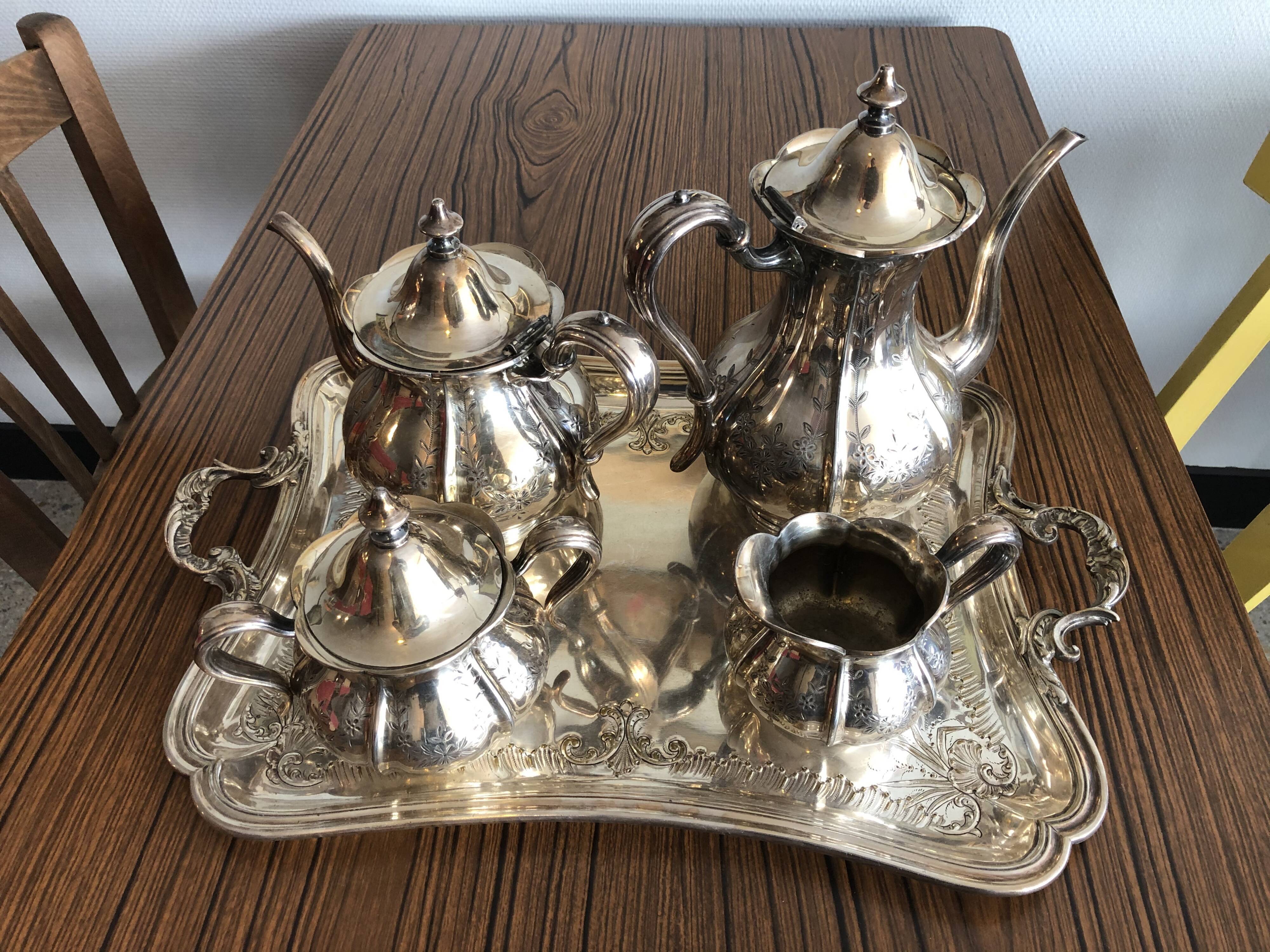 American silver metal tea/coffee service