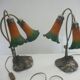 Paire de lampes nymphéas