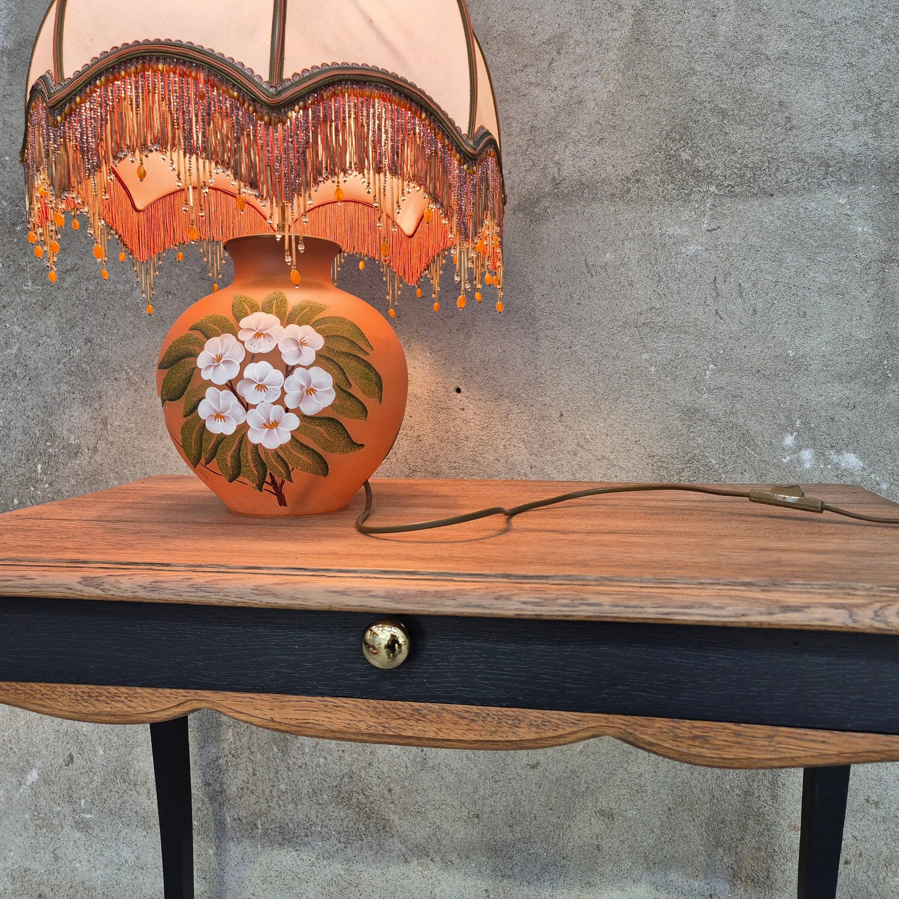 Bohemian glass table lamp