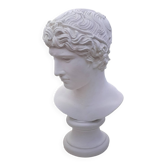 Ancient plaster bust of Apollo