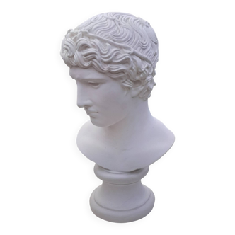 Ancient plaster bust of Apollo