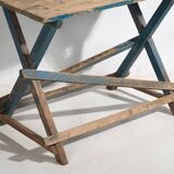 Ancienne table bleue de style provençal français (c.1920) #54