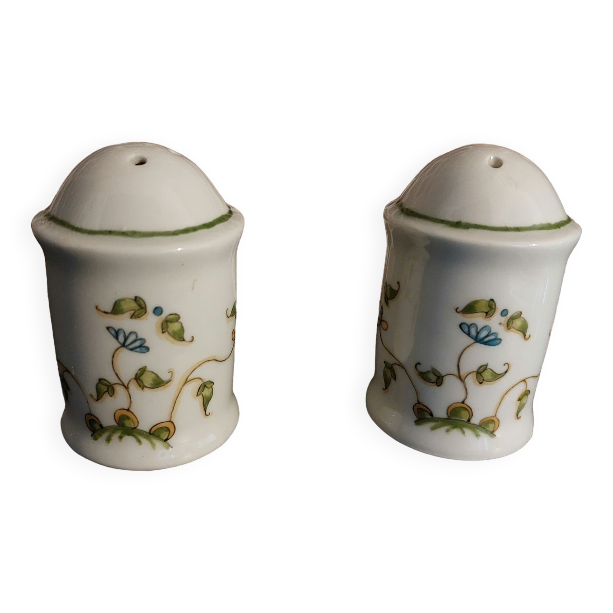 Porcelain salt and pepper shakers