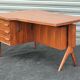 Exceptional Vintage Boomerang desk designed by Jacques Hauville 1960 p