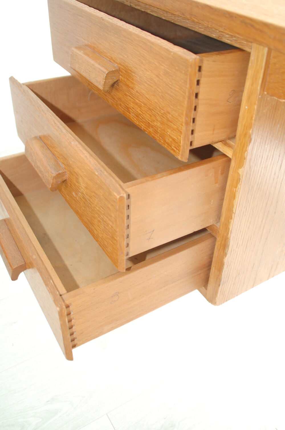 Bureau pieds compas des années 50/60