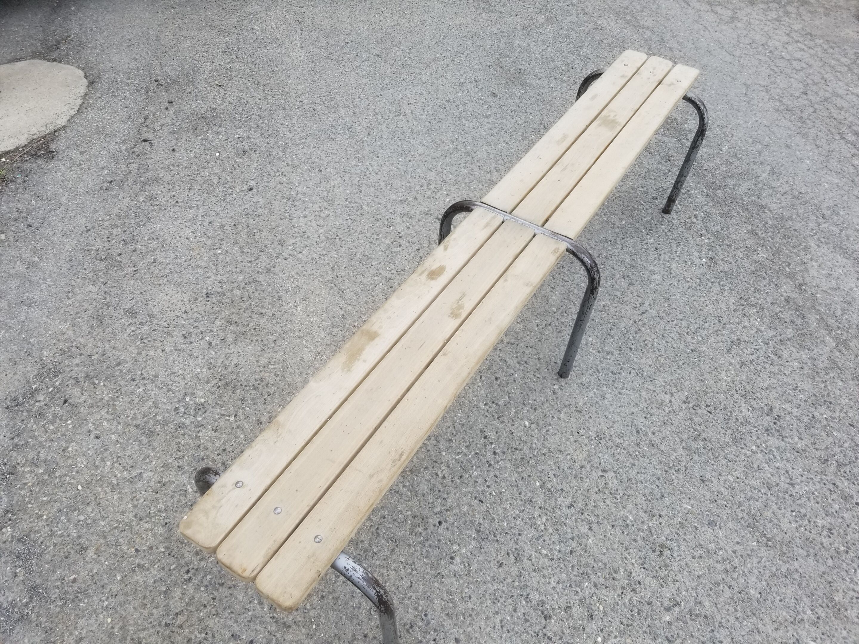 Vintage schoolboy bench