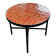 Table basse en zellige orange fabriquer au maroc