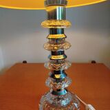 Iconic Carl Fagerlund x Orrefors lamp – cut glass, 1960s