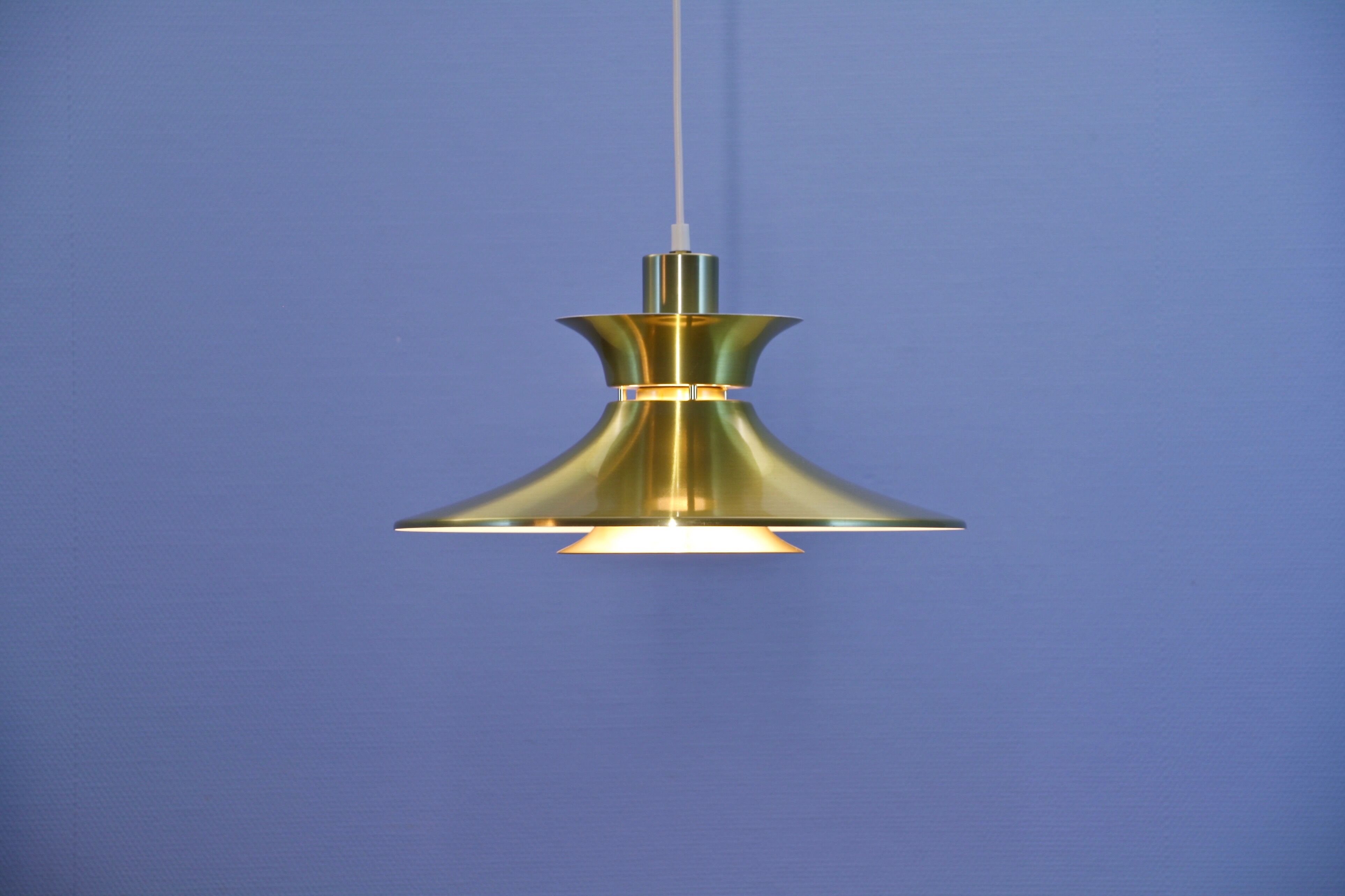 Danish hanging lamp in brass, 1970s