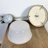Grey Industrial Factory Wall Light from Elektrosvit, 1970s