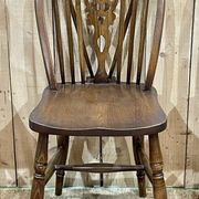 Set of 4 English chairs in beech and oak, made in the 70s