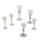 Group of 6 Murano glass glasses, Italy, 18th century