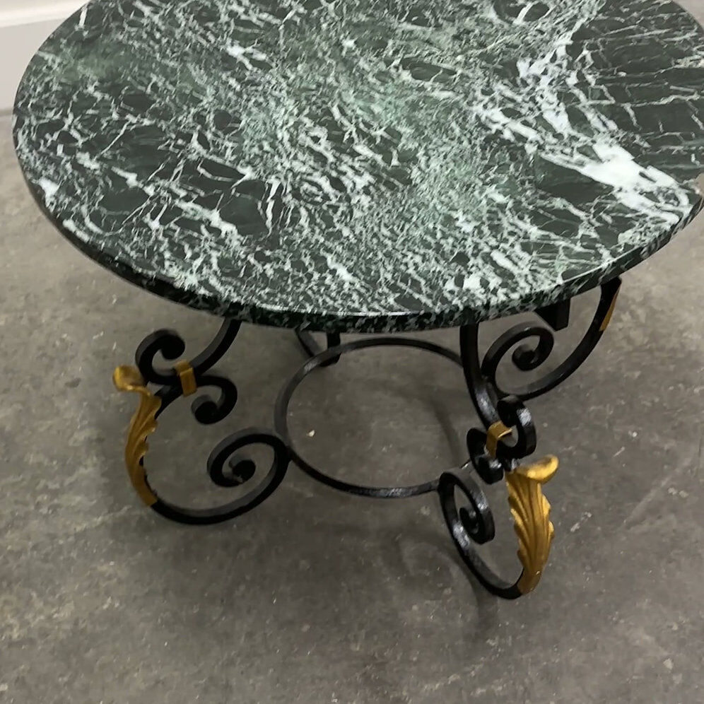 French Neoclassical Revival coffee table with Hollywood Regency influence, 1970s