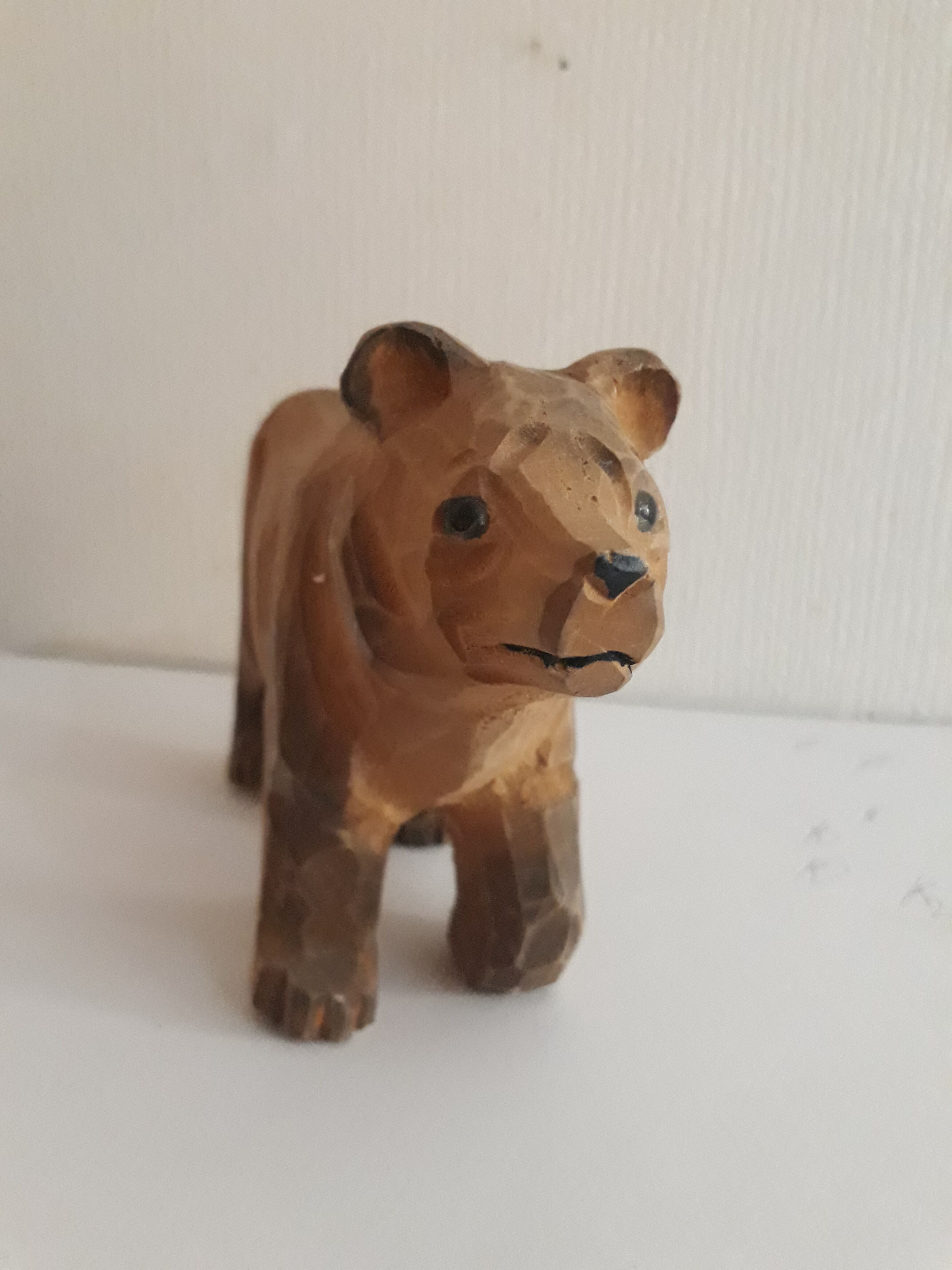 Carved wooden bear