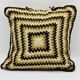 Vintage 70s crochet cushion