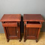 Pair of Empire style bedside tables