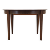 Table ronde en palissandre, design danois, années 1970, production : Danemark