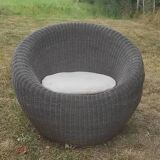 Rattan armchair