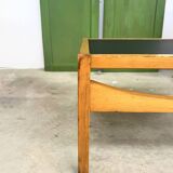 Baumann coffee table with black medium-density top