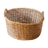 Oval wicker panière