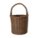 Wicker basket one handle