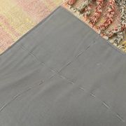 5x7 Pink & Yellow Striped Vintage Kilim Rug, 147x229Cm