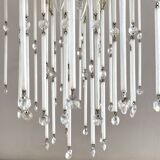 Italian waterfall chandelier, glass beads and tassels