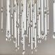 Lustre cascade italien ,perles de verre et pampilles