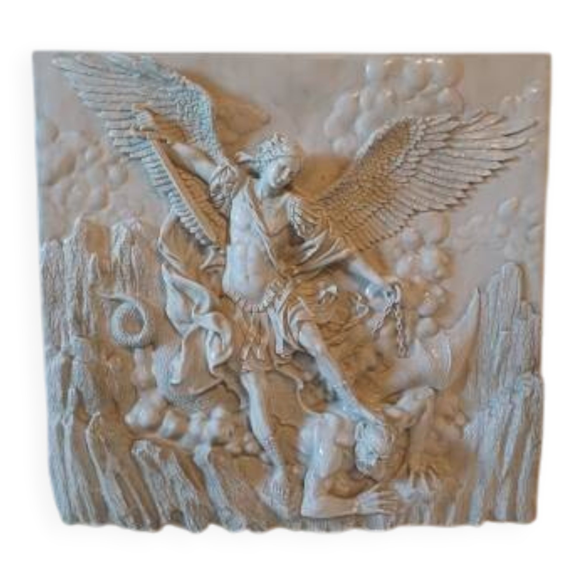 Bas-relief in resin "Saint Michael"