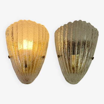 Murano wall lights 1980s